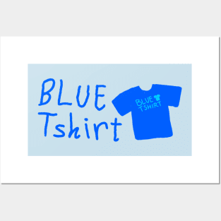 Recursive blue tshirt Posters and Art